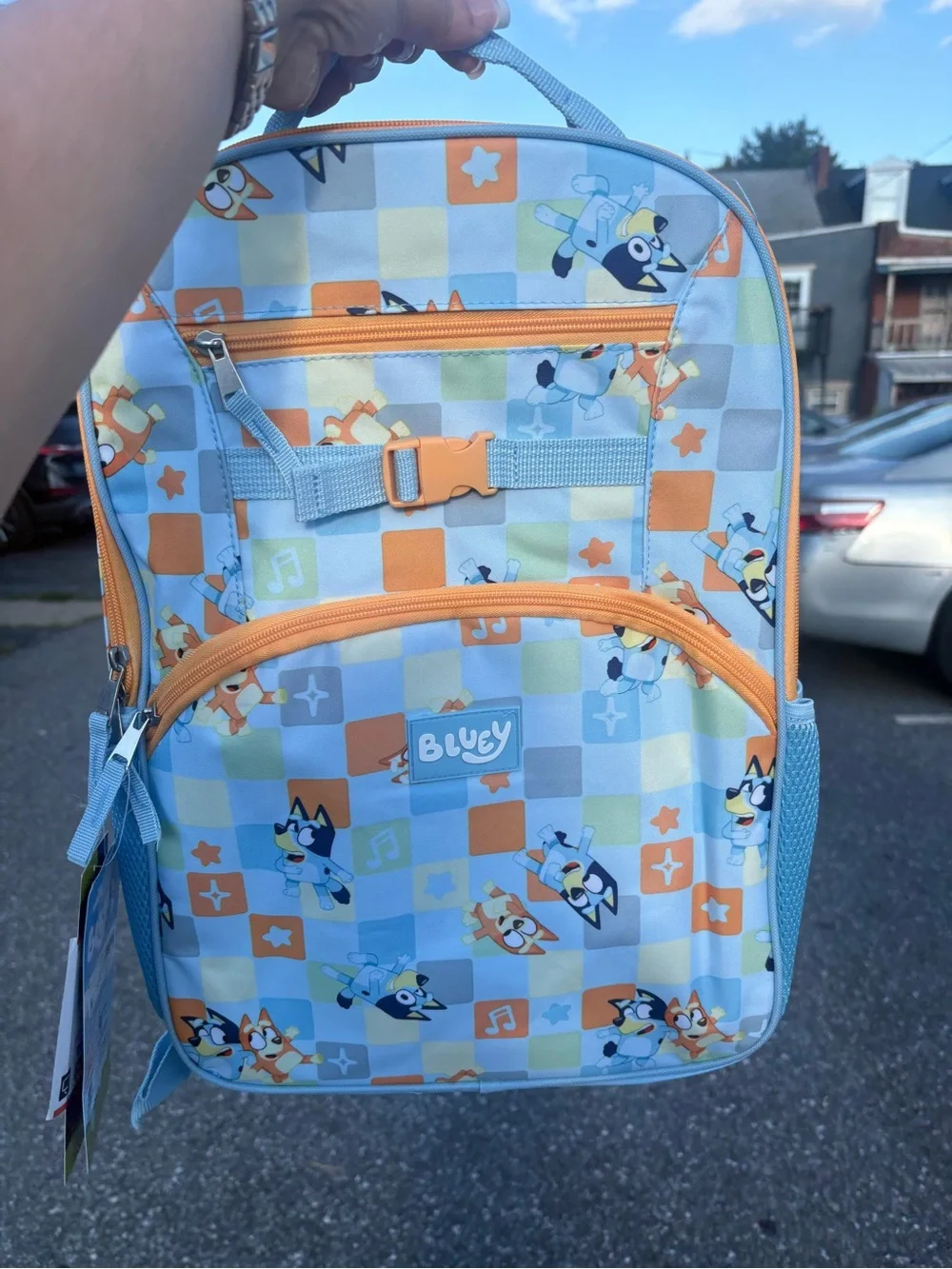 Kids Backpack – Blue & Orange